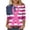 Pink#2 breast cancer awareness shirts for women, variant on Nfurl Breast Cancer Shirts for Women Pink Ribbon Print Loose Casual 3/4 Sleeve T Shirts Inspirational T-shirts Breast Cancer Awareness Clothes Pink,L