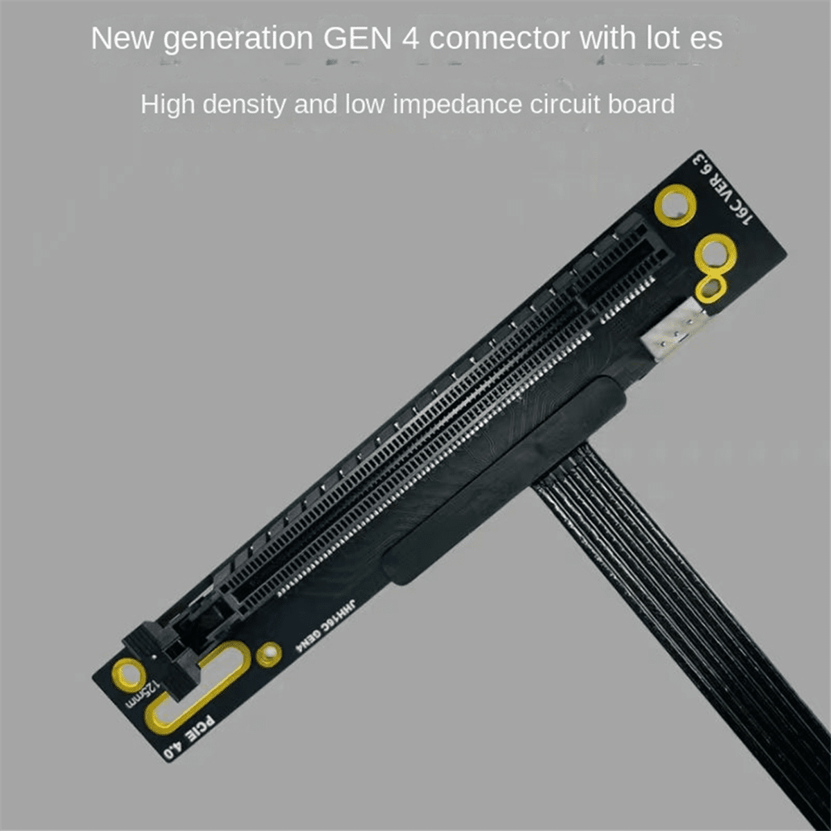 M.2 to PCIE X16 Multi-Functional Convenient VGA Adapter Cable for SSD M.2 Nvme Gen4 to PCIE 4.0 X4ES, 25CM