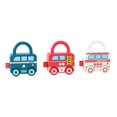 thumbnail image 1 of 100% Brand New Sensory Learning Game Unlocking Toys Cognition Scooter Infant Fun 7x4x9cm Traditional Games 3 Packs Digital Key Matching, 1 of 5