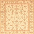 thumbnail image 1 of Ahgly Company Indoor Square Abstract Orange Oriental Area Rugs, 7' Square, 1 of 6