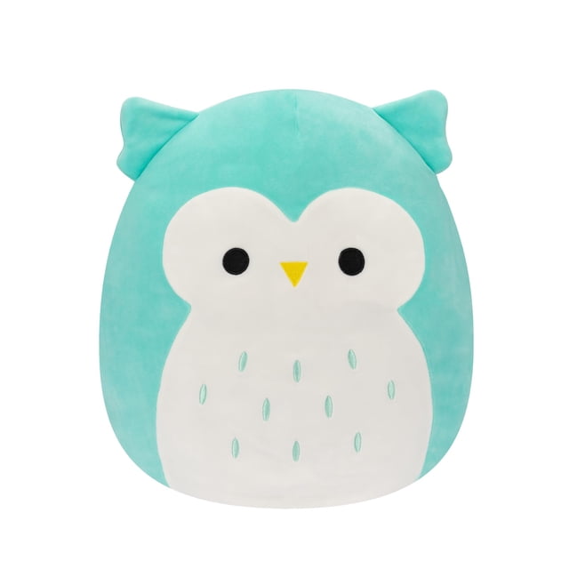 Peluche Squishmallows Original Winston, búho verde azulado, 35 cm