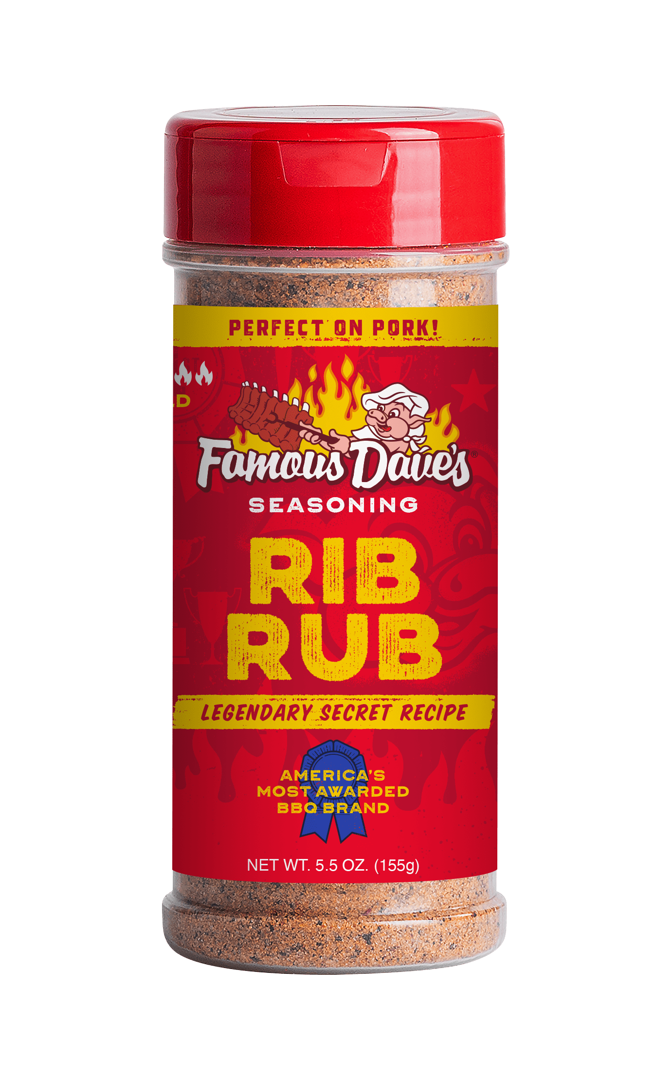 Famous Dave's Rib Rub Pork Seasoning, 5.5 oz