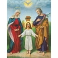 thumbnail image 2 of Anonymous 26x32 White Modern Wood Framed Museum Art Print Titled - JESUS, MARIA, JOSEPH, 2 of 4