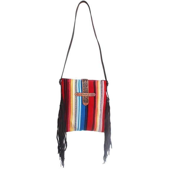 Women's Western Handwoven Wool Rodeo Cowgirl Purse Shoulder Handbag 27FK61