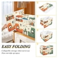 thumbnail image 2 of Yayeee Collapsible Cube Storage Bin with Lid Fabric Closet Decorative Basket with Handles, Beige Cats Reading, 2 of 7