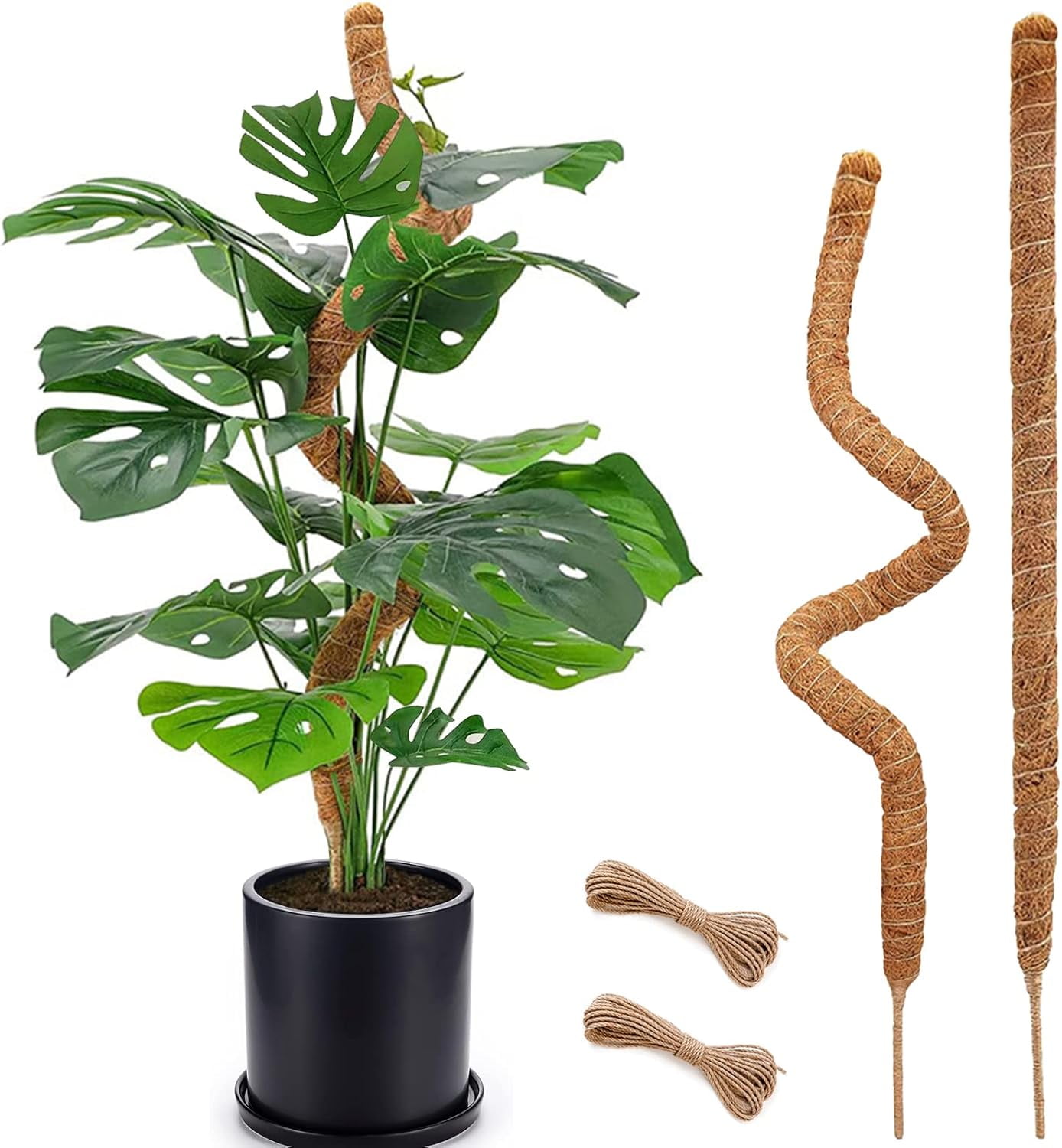 新品未使用　MOSS STICK 50SW 2 Pack 25 Inch Bendable Moss Pole for Indoor Plant Support