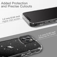 thumbnail image 7 of JETech Glitter Case for iPhone 12 Pro Max, 6.7-Inch, Bling Sparkle Shockproof Phone Bumper Cover, Cute Sparkly for Women and Girls (Black), 7 of 7