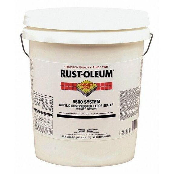 Rust-Oleum 5 gal Sealer, Semi-Gloss Finish, Clear, Water Base 251283
