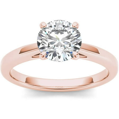 1 Carat T.W. Diamond Solitaire 14kt Rose Gold Engagement Ring