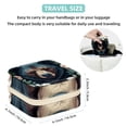 thumbnail image 5 of Bear Travel Portable Square Decorative Box with Necklace Holder and Jewelry Organizer - Ideal for Rings, Earrings, Necklaces, Bracelets - Suitable for Girls and Women, 5 of 6