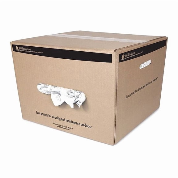 Recycled Cotton T-shirt Cleaning Cloth 25 lb. Varies, White