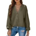 thumbnail image 1 of Blusa Dokotoo Business Outfits Otoño Tops Verde para Mujer, 1 of 8