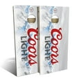 thumbnail image 1 of Skip's Garage Coors Light Beer Solid Wood Cornhole Board Set, 1 of 6