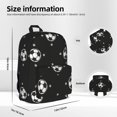 thumbnail image 5 of Mochila de dibujos animados de fútbol 2, mochila para portátil, bolsa de viaje, senderismo, mochilas de negocios para mujeres y hombres., 5 of 5