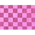 thumbnail image 1 of Ahgly Company Indoor Rectangle Checkered Purple Modern Area Rugs, 5' x 7', 1 of 4