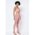 thumbnail image 4 of Mesh Strappy Adjustable Ruched Crop Top With Matching See Through Side Panel Leggings S, 4 of 7