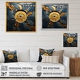 thumbnail image 4 of Designart "Gold and Black Mosaic Patterns I" Abstract Framed Wall Art - Transitional Black Abstract Tile Bedroom Framed Canvas Wall Art, 4 of 6