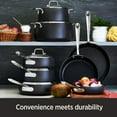 thumbnail image 2 of All-Clad HA1 Hard Anodized Nonstick Glass Lid Set 10, 12 Inch Pots and Pans, Cookware Black, 2 of 7