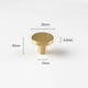 thumbnail image 2 of cabinet door handle round 6 pieces brushed brass, 2 of 4