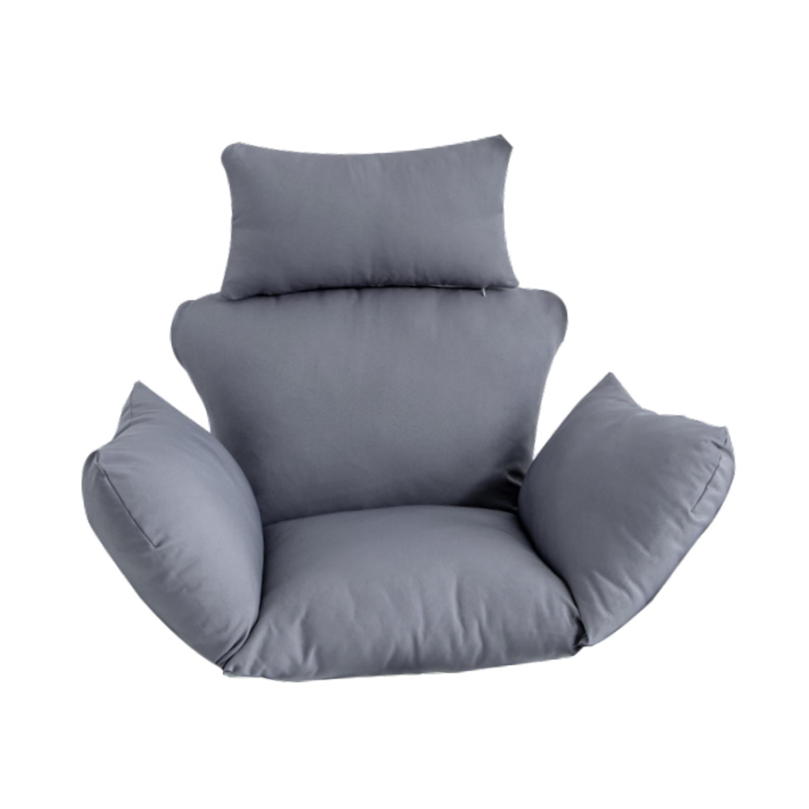 oshhni Egg Chair Cushion Hanging Seat Cushion for Family Balcony Outdoor Gray
