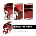 thumbnail image 4 of Phenofice piano model Mini Piano Red Wood Decorative 1Set for Home Decor, 4 of 8