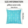 thumbnail image 5 of HMETOL Pack of 2 Throw Pillow Covers Modern Square Cushion Covers for Sofa Couch Living Room Light Blue-1 18" x 18", 5 of 6