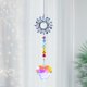 thumbnail image 1 of Colgante de Cristal Atrapasol | Campana de viento de vidrio multicolor Decoración de jardín para el hogar | Adorno colgante de hierro 13.8in | Regalo del árbol de la vida para exhibición de energía, 1 of 6