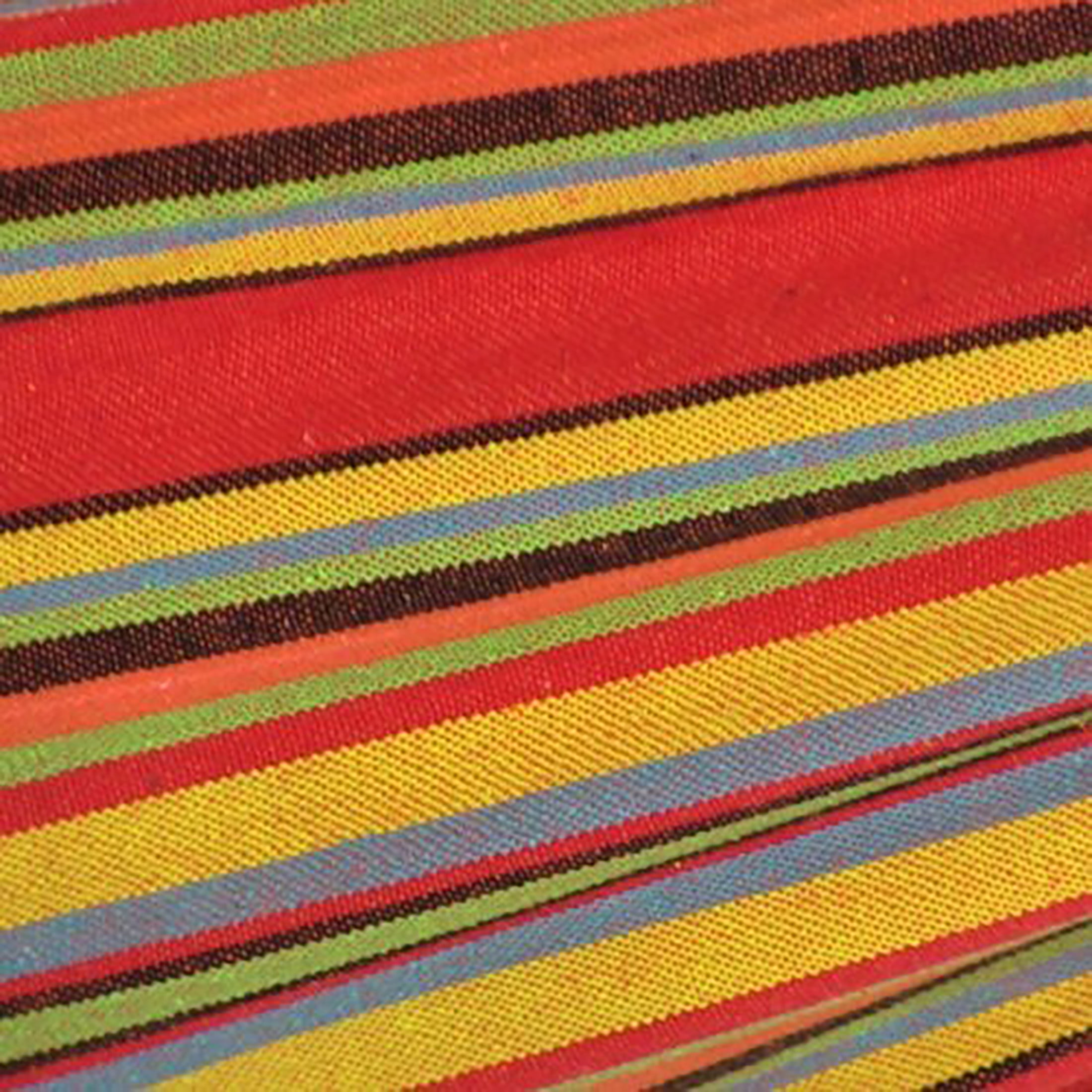 Sunnydaze 2-Person Cotton Brazilian Hammock, 450 lb Capacity - Sunset