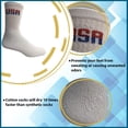 thumbnail image 2 of SOCKS'NBULK Mens Wholesale Bulk Cotton Socks, Athletic Sport Socks Shoe Size 10-13 (White USA, 12), 2 of 7