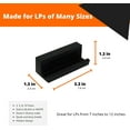 thumbnail image 2 of 3D Lasers Vinyl Record Album Display Wall Mount/Shelf (5 Pack), Leaves Walls Damage-Free, Command Strip Included (5, Black), 2 of 8