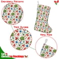 thumbnail image 5 of Christmas Stockings,White Christmas Gnome Pattern Stockings Christmas,14.8'' Xmas Stockings,Christmas Party Favors,Christmas Party Decorations,Christmas Stockings Personalized, 5 of 5