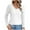 White, variant on YeJammarp Trendy Fall Tops V Neck Long Sleeve Casual T-shirts Eyelet Top Solid Color Regular-Fit Pullover Base Tees (XL, Yellow)