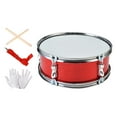 thumbnail image 1 of HILABEE 11" Snare Drum Portable Musical Instrument for Beginners Boys Girls Children Red, 1 of 9