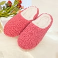 thumbnail image 3 of MAXHONG Fuzzy Curly House Slippers for Women With Memory Foam, Winter Cozy Lightweight Washable Ladies Slippers for Indoor Rubber Sole Slip on, 3 of 6