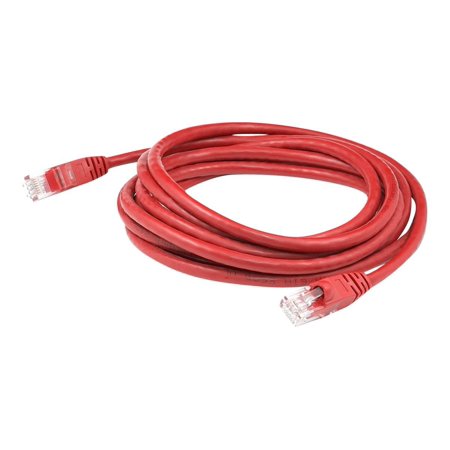 UPC: 0821456222231 | AddOn 30ft RJ-45 (Male) to RJ-45 (Male) Straight Red Cat6 UTP PVC Copper Patch Cable
