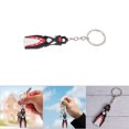 thumbnail image 3 of PVC Mini Diving Theme Key Ring Cute Flipper Shape Keychain Fin Keyring Blue for Daily Use, 3 of 7