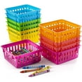 thumbnail image 1 of Classroom Storage Baskets Crayon and Pencill Container - Classroom Organization - Crayon Holder - Storage Basket, Shelf & Desk Organizer - Classrooms, Office Desk, Small Desk, and Toy Storage, 1 of 6