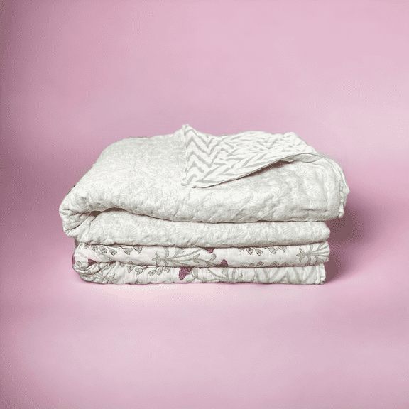 Moroccan Mood Mint Reversible Handcrafted Twin Comforter
