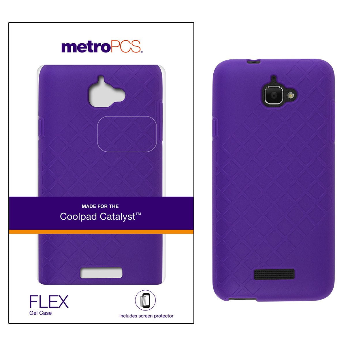 MetroPCS FLEX Gel Phone case for Coolpad Catalyst Red