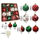 thumbnail image 3 of Adornos navideños inquebrantables de 42 piezas - Bombillas rojas de plástico de 2,36 pulgadas para árbol, corona, guirnalda y decoraciones de fiestas navideñas, 3 of 7
