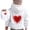 Z7-White, variant on YUEHUA Love Heart Hoodies for Teen Girls Valentines Day Hoodie Casual Loose Fit Hooded Sweatshirts Comfy Pullover Tops for Kid Girl Boy, Size 6-7 Years