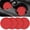 4 Pack-red, variant on Car Coasters for Cup Holders [4 Pack] - 2.75In Silicone Auto Mug Mats - Universal Non-Slip Recessed Car Interior Accessories