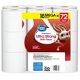 Great Value Ultra Strong Toilet Paper, 18 Mega Rolls