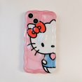 thumbnail image 1 of Sanrio-fundas de teléfono rosa para iPhone, carcasa trasera de Hello Kitty para modelos 14, 13, 12, 11 Pro Max, Mini, XR, X, XS MAX, 8, 7 Plus, SE 2023 Fivean unisex, 1 of 2