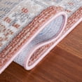 thumbnail image 5 of SAFAVIEH Blair Gerald Traditional Machine Washable Area Rug, 6'7" x 6'7" Round, Rose/Grey, 5 of 8