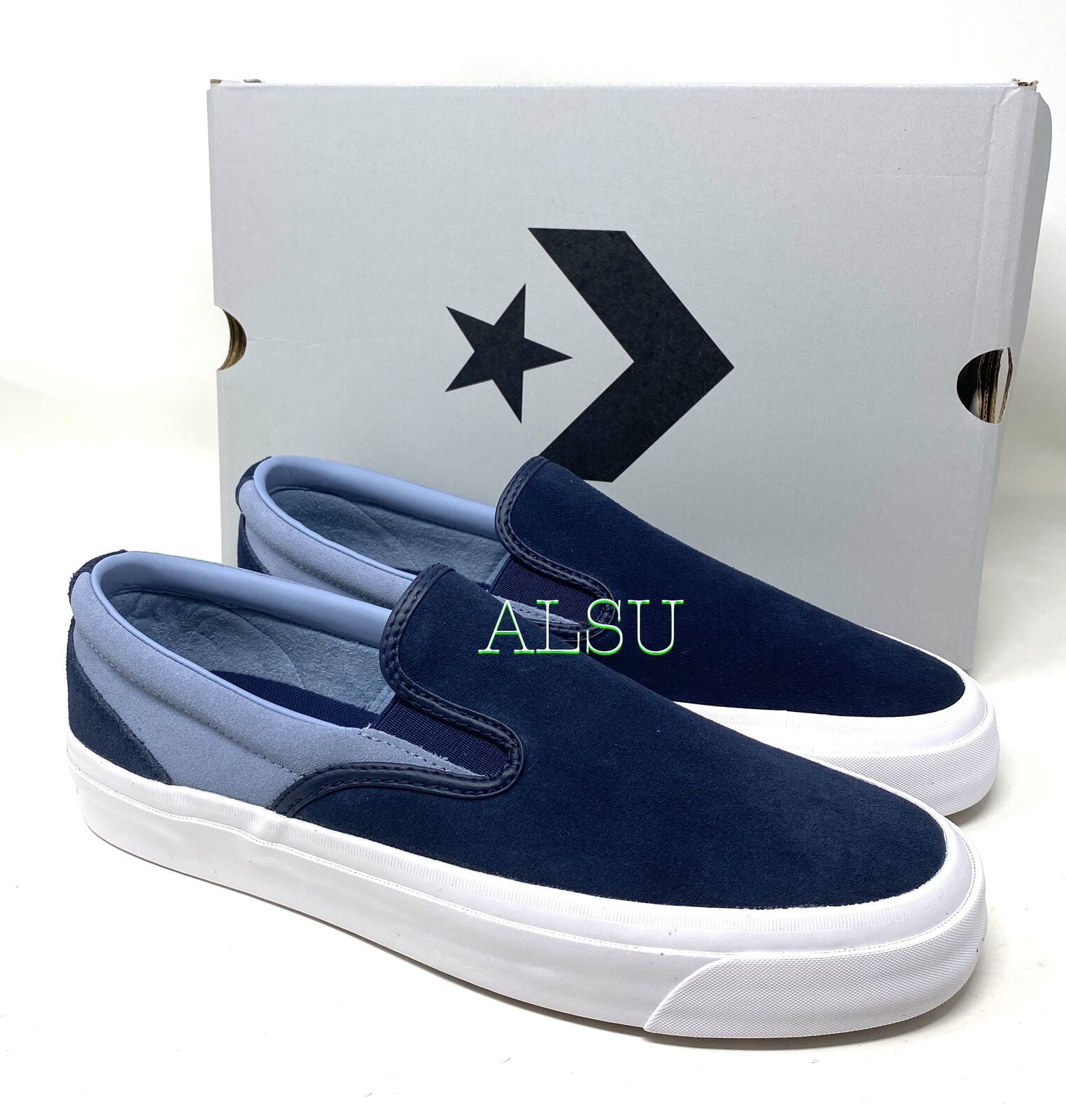 Suede Obsidian Blue Men's Size Sneakers 