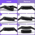 thumbnail image 6 of KOMI Bands for Amazfit Band 5 Replacement Strap Women Men, Soft Silicone Sport Strap Wristband Compatible with Amazfit Band 5 Accessories Black, 6 of 7