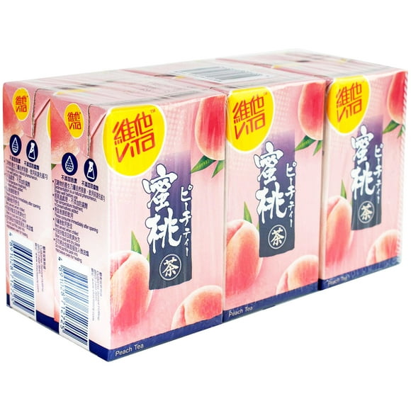 VITASOY JAPANESE STYLE PEACH TEA DRINK, 6 x 250 ml