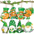thumbnail image 2 of Adorno de árbol, decoraciones de madera para el Día de San Patricio, colgante de la suerte, adorno de árbol, adorno de recuerdo de fiesta en casa irlandesa, 2 of 5