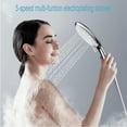 thumbnail image 7 of Ryhampaper High Pressure Handheld Shower Head, 5 Settings Water Spray Shower Head with 5FT Hose and Adjustable Mount Silver, 7 of 7